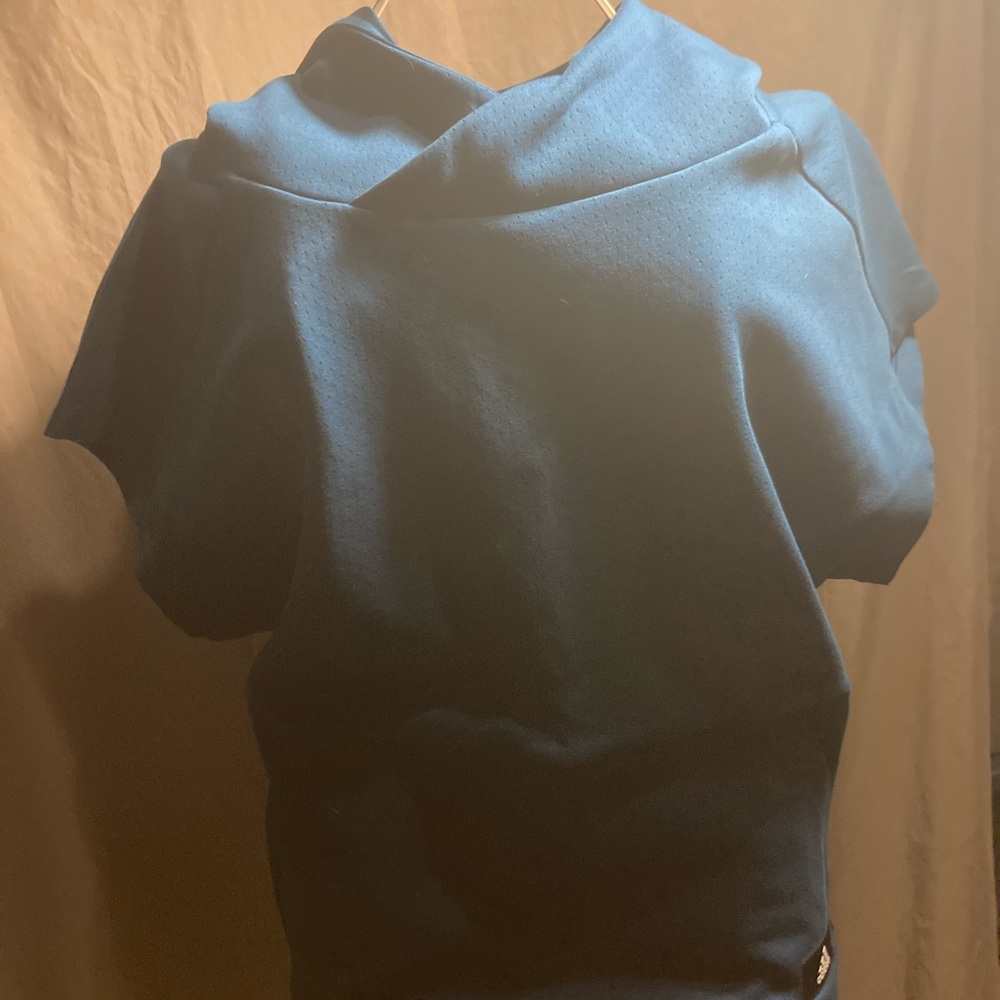 Adidas Blue Hoodie Sweatshirt Soft Cotton Blend
